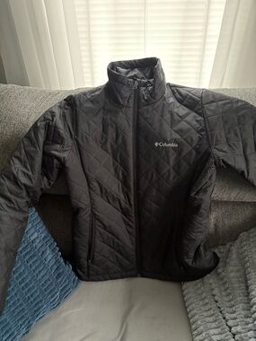 Columbia Black Quilted Ski Jacket